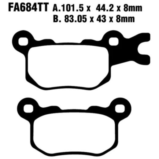 EBC Standard Bremsklötze für Motorräder 7370191