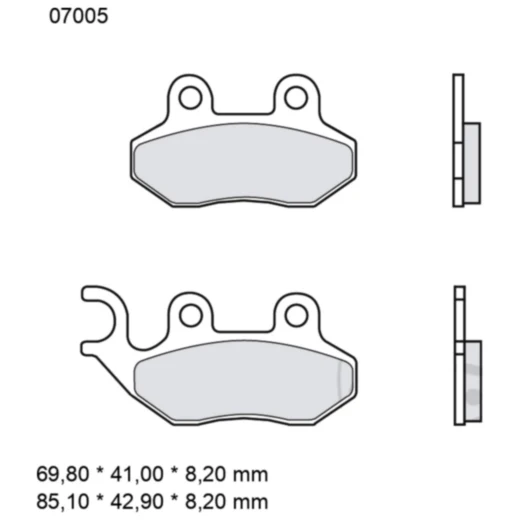 Bremsklotz CC Scooter Brembo Alternative: 7321912 passend für: