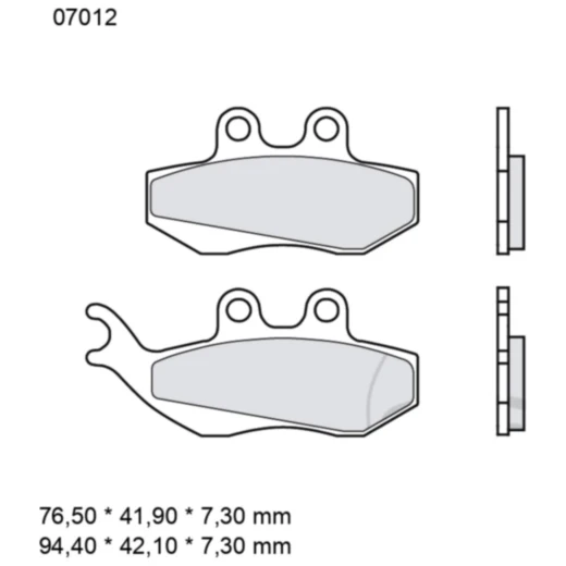 Bremsklotz CC Scooter Brembo Alternative: 7378698 passend für: