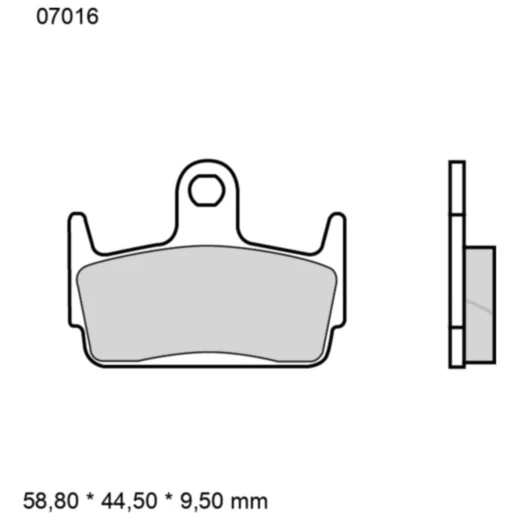 Bremsklotz CC Scooter Brembo Alternative: 7321870 passend für: