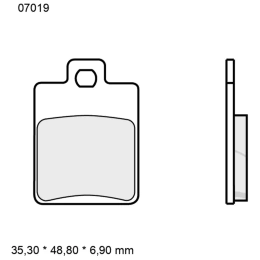Bremsklotz CC Scooter Brembo Alternative: 7320260 passend für: