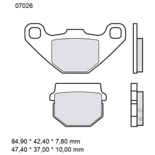 Bremsklotz CC Scooter Brembo Alternative: 7326853 passend für: