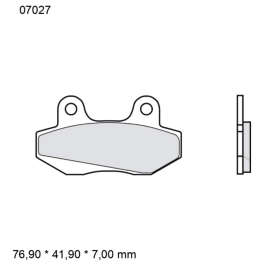 Bremsklotz CC Scooter Brembo Alternative: 7326911 passend für: