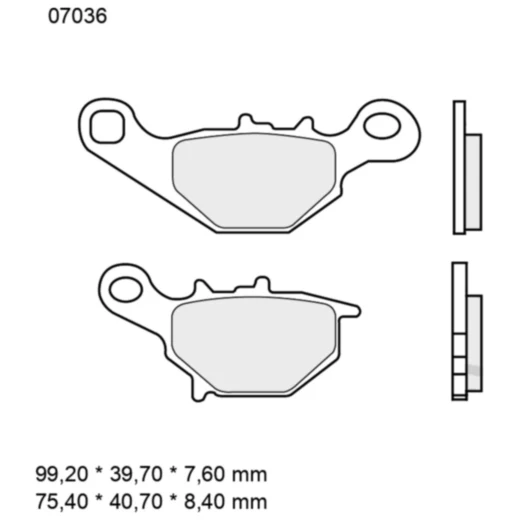 Bremsklotz CC Scooter Brembo Alternative: 7379431 passend für: