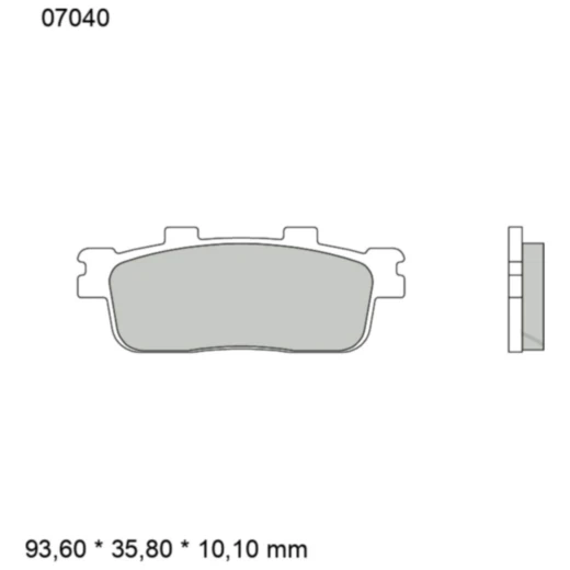Bremsklotz CC Scooter Brembo Alternative: 7320914 passend für: