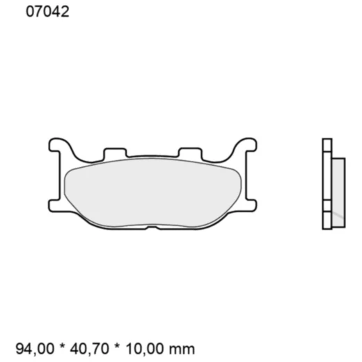 Bremsklotz CC Scooter Brembo Alternative: 7376650 passend für: