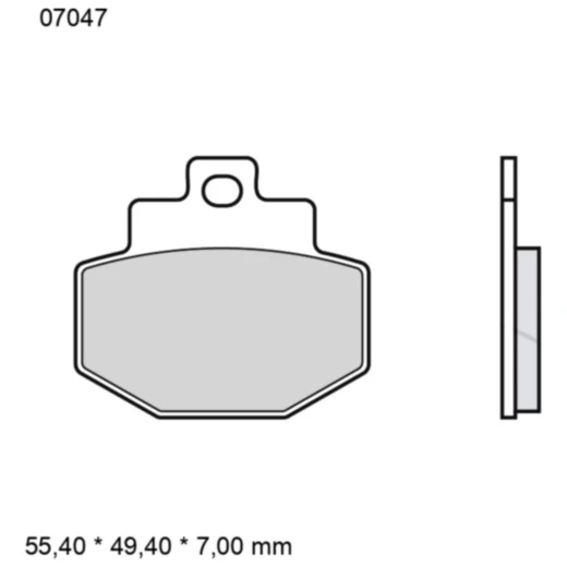 Bremsklotz CC Scooter Brembo Alternative: 7320781 passend für: