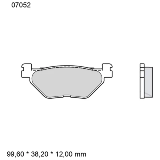 Bremsklotz CC Scooter Brembo Alternative: 7322696 passend für: