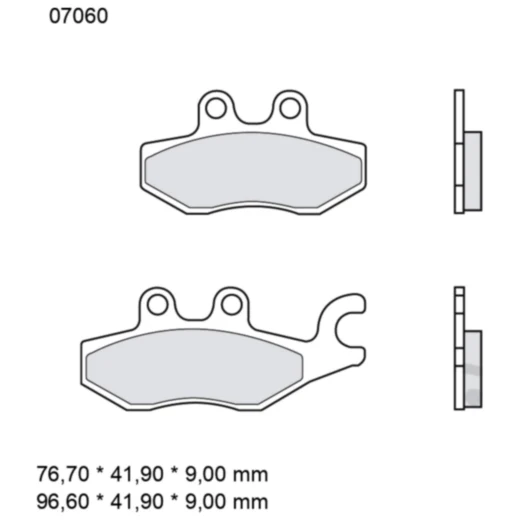 Bremsklotz CC Scooter Brembo Alternative: 7321102 passend für: