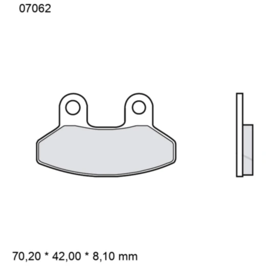 Bremsklotz CC Scooter Brembo Alternative: 7321938 passend für: