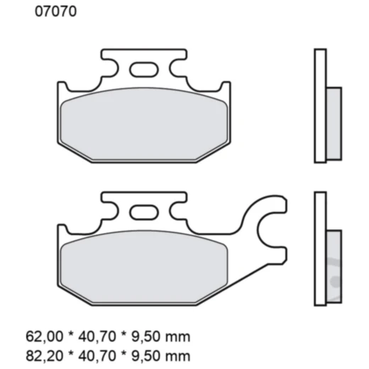 Bremsklotz CC Scooter Brembo Alternative: 7325590 passend für: