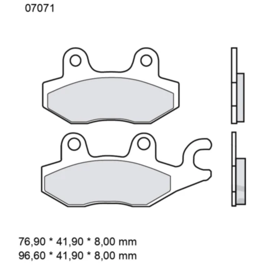 Bremsklotz CC Scooter Brembo Alternative: 7378722 passend für: