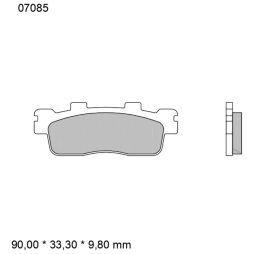 Bremsklotz CC Scooter Brembo Alternative: 7323231 passend für:
