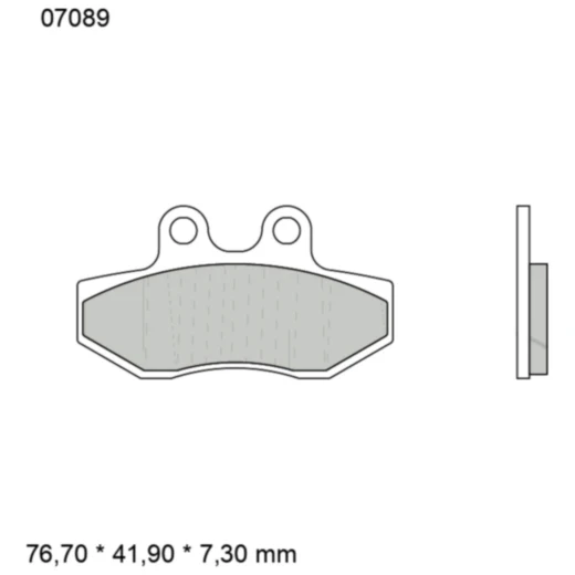 Bremsklotz CC Scooter Brembo Alternative: 7379423 passend für: