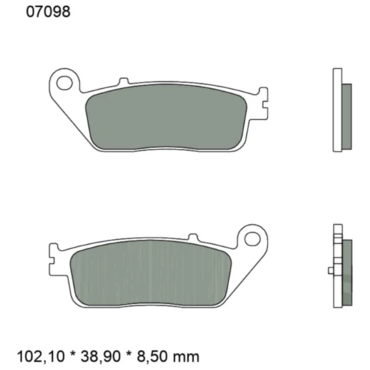Bremsklotz CC Scooter Brembo Alternative: 7323546 passend für: