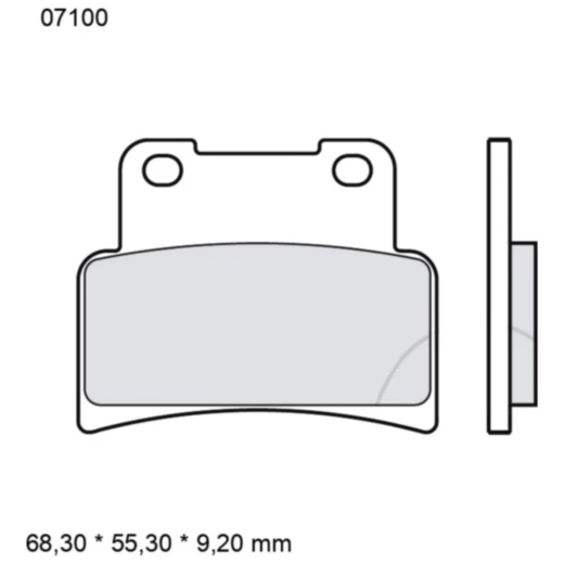 Bremsklotz CC Scooter Brembo Alternative: 7322423 passend für: