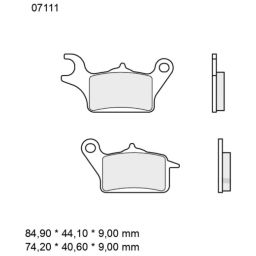 Bremsklotz CC Scooter Brembo Alternative: 7370035 passend für: