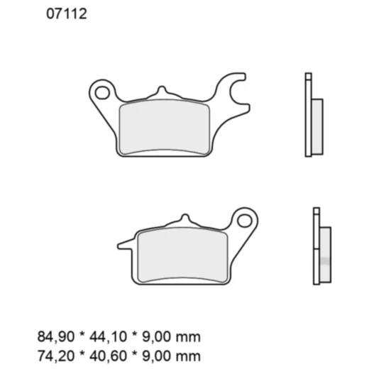 Bremsklotz CC Scooter Brembo Alternative: 7370041 passend für: