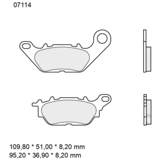 Bremsklotz CC Scooter Brembo Alternative: 7321995 passend für: