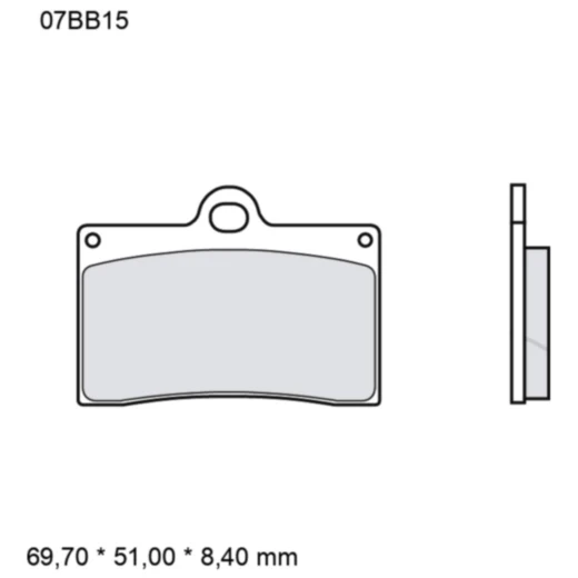 Bremsklotz Sinter LA Brembo Alternative: 7328586 passend für: D