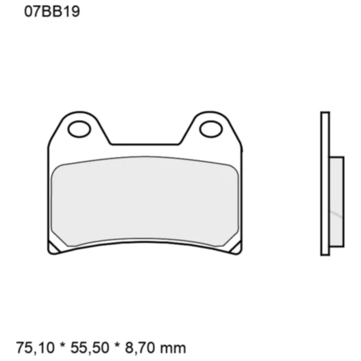 Bremsklotz Sinter LA Brembo Alternative: 7329048 passend für: M