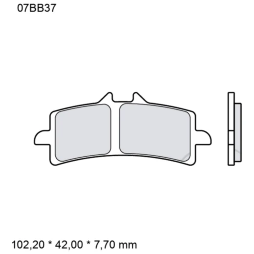 Bremsklotz Sinter LA Brembo Alternative: 7322456 passend für: D