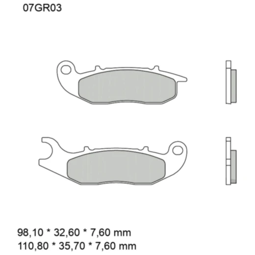 Bremsklotz Carbon Keramik CC Brembo Alternative: 7320000 passen