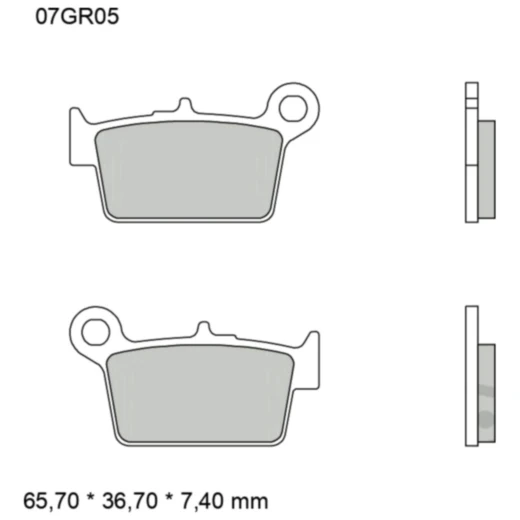 Bremsklotz Carbon Keramik CC Brembo Alternative: 7370109 passen