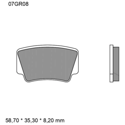 Bremsklotz Sinter SD Brembo Alternative: 7323199 passend für: K