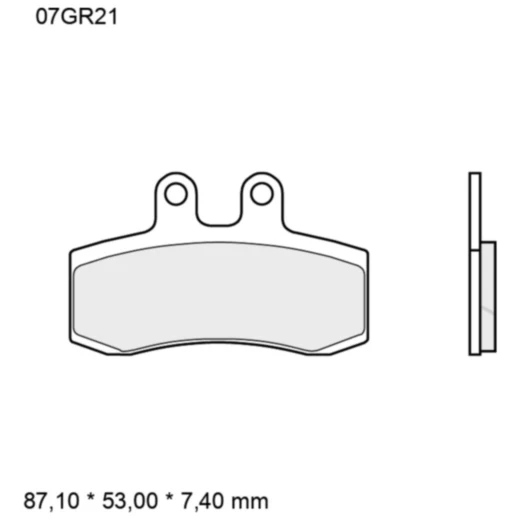 Bremsklotz Carbon Keramik Brembo passend für: Aprilia Pegaso_0