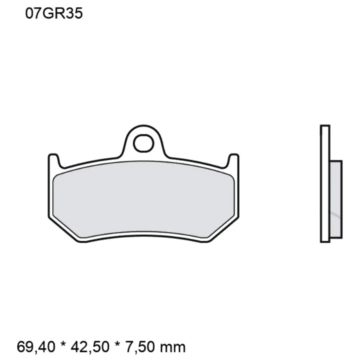 Bremsklotz Sinter hinten SP Brembo Alternative: 7324106 passend