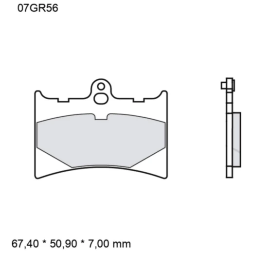 Bremsklotz Sinter SR Brembo Alternative: 7328941 passend für: A