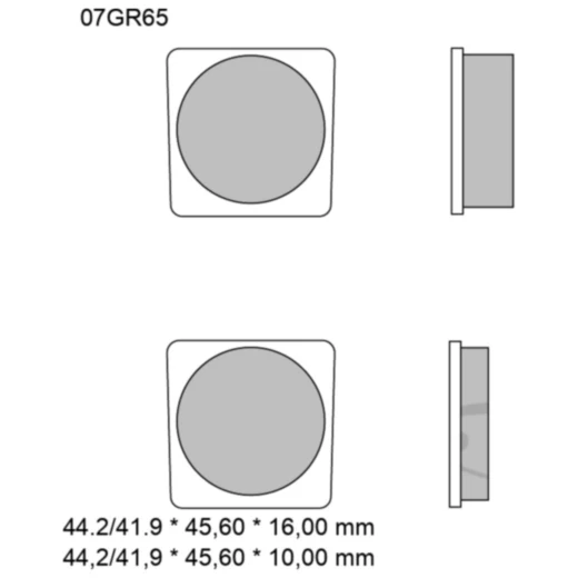 Bremsklotz Carbon Keramik Brembo Alternative: 7326465 passend f