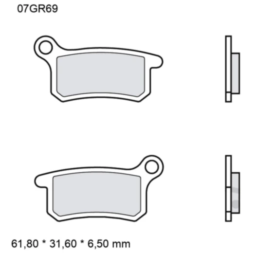Bremsklotz Sinter SD Brembo Alternative: 7320658 passend für: K