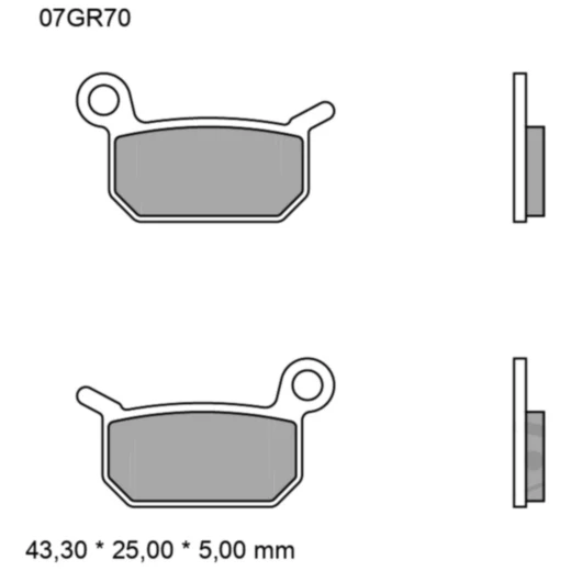 Bremsklotz Sinter SD Brembo Alternative: 7320658 passend für: K
