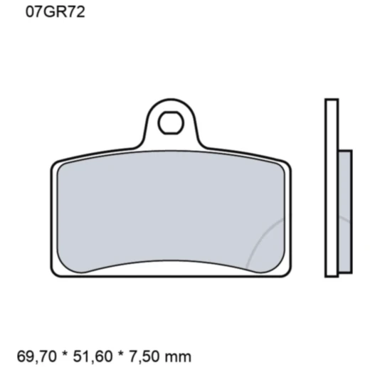 Bremsklotz Sinter vorne SA Brembo Alternative: 7321342 passend
