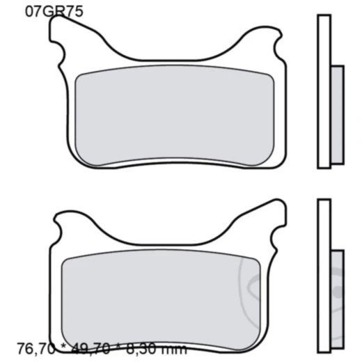 Bremsklotz Sinter vorne SA Brembo Alternative: 7320724 passend