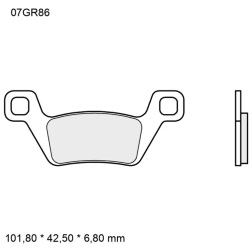 Bremsklotz Sinter SD Brembo Alternative: 7323587 passend für: K