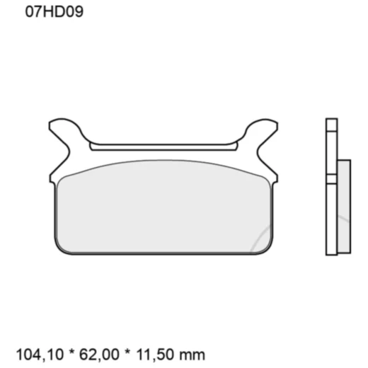 Bremsklötze Carbon-Keramik für sportliche Motorräder_0