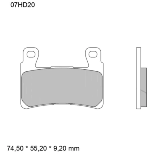 Bremsklotz Sinter vorne SA Brembo Alternative: 7329741 passend