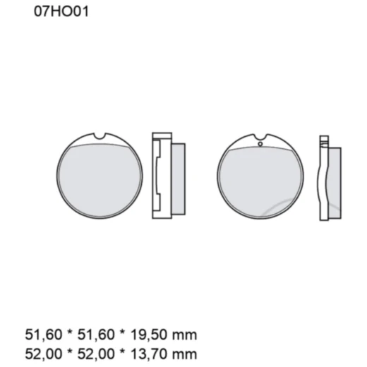 Bremsklotz Carbon Keramik Brembo passend für: Honda CB, CJ_0