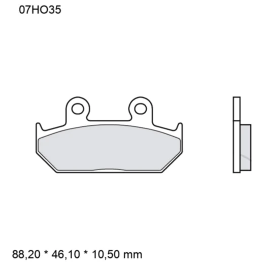 Bremsklotz Sinter vorne SA Brembo Alternative: 7328628 passend