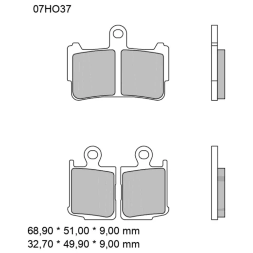 Bremsklotz Sinter vorne SA Brembo Alternative: 7323249 passend