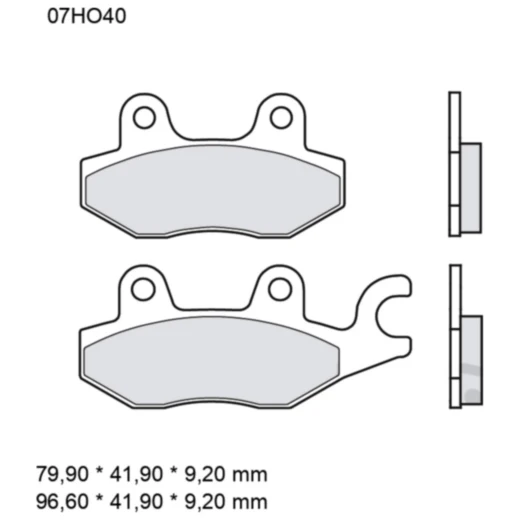 Bremsklotz Carbon Keramik Brembo Alternative: 7377658 passend f