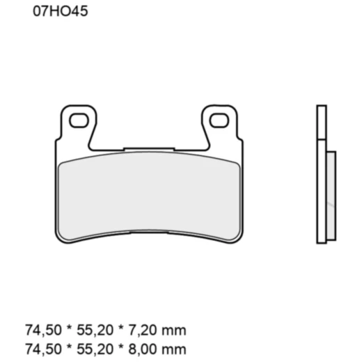 Bremsklotz Carbon Keramik RC Brembo Alternative: 7320004 passen