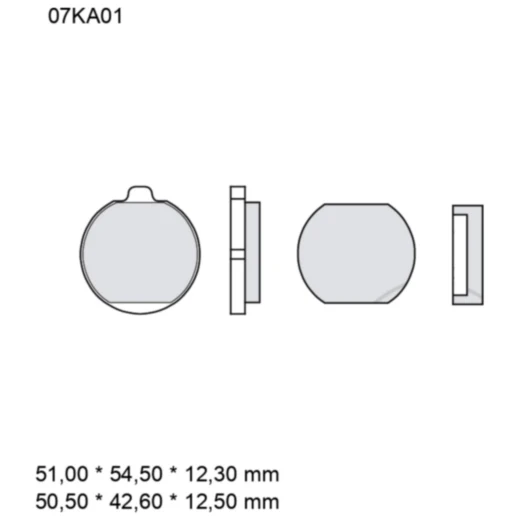 Bremsklotz Carbon Keramik Brembo Alternative: 7320501 passend f