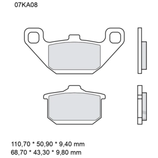 Bremsklotz Sinter vorne SA Brembo Alternative: 7328552 passend