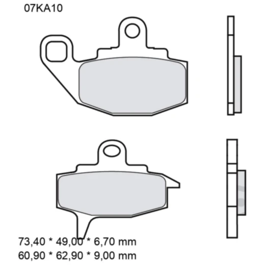 Bremsklotz Carbon - Keramik TT Brembo Alternative: 7377054 pass