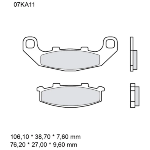 Bremsklotz Sinter vorne SA Brembo Alternative: 7375116 passend