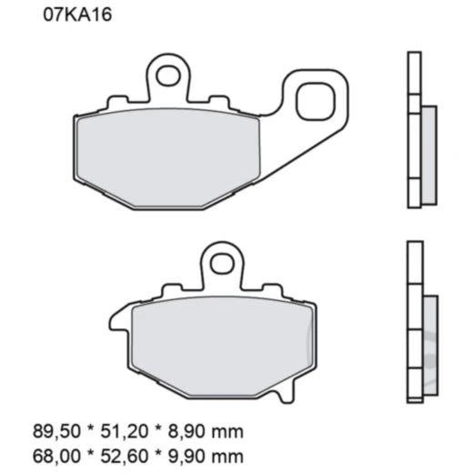 Bremsklotz Sinter hinten SP Brembo Alternative: 7329279 passend